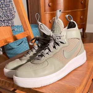 Air Force 1 ultra force mid palm green sz 10 Nike